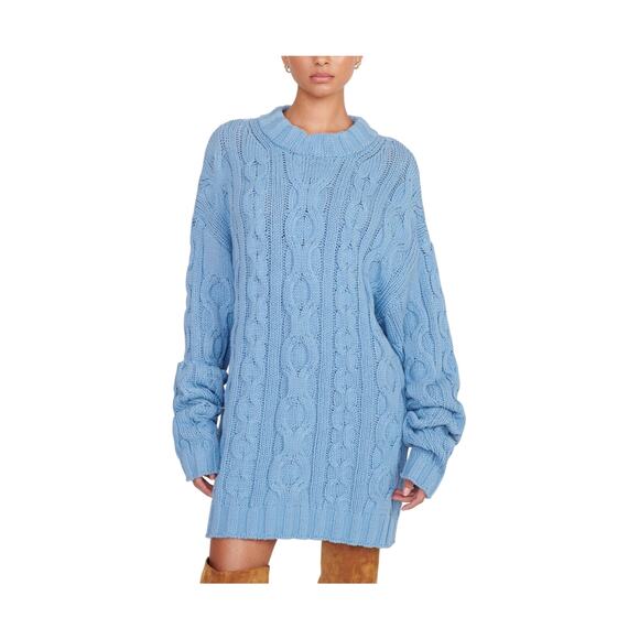 STAUD Sweaters - Staud 'Beehive' Blue Cotton Sweater Size L